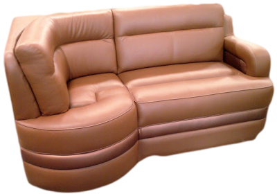 rv custom sofa, rv custom j-lounge, motorhome custom sofa, mortorhome custom j-lounge